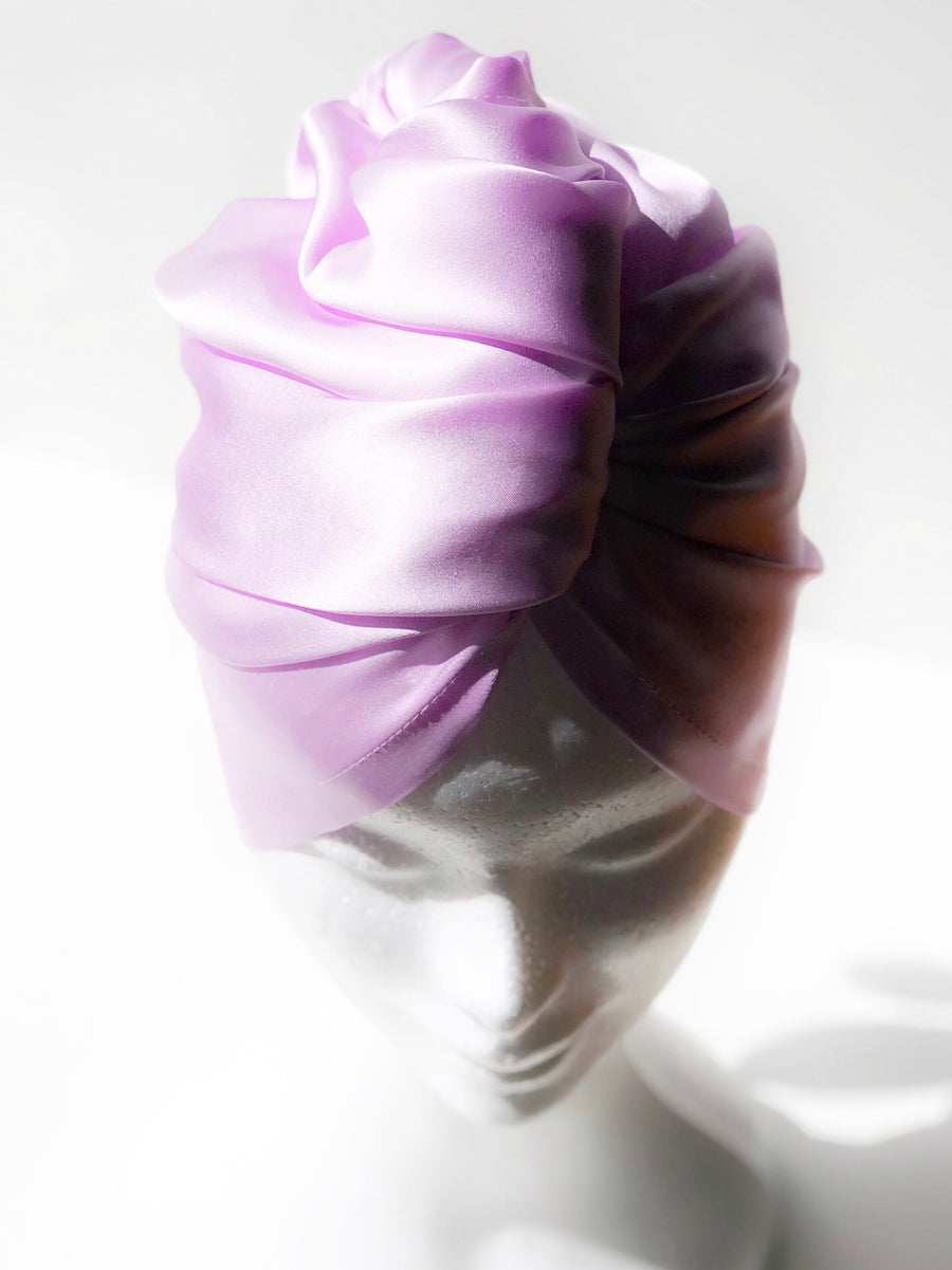 * PRE ORDER* Lilac Silk Turban - SILKCROWN