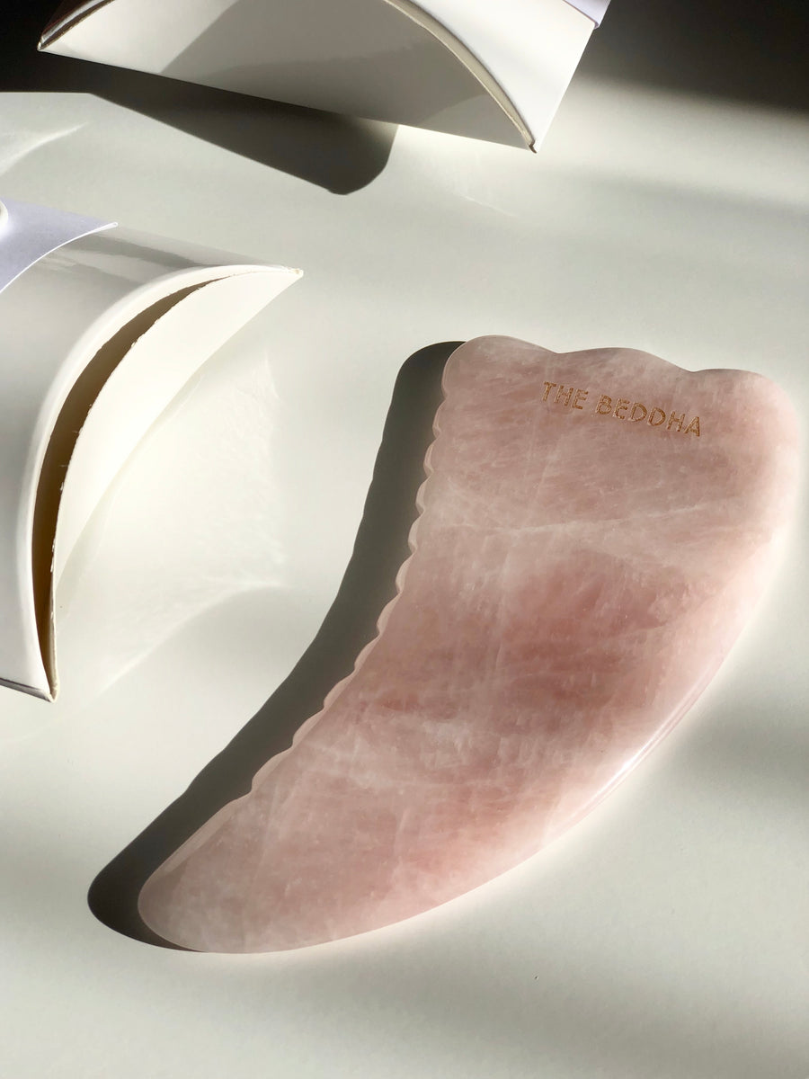 THE WING Rose Quartz Body Gua Sha